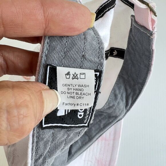 Adidas Originals Trefoil Pink Tie Dye Relaxed Adjustable Strapback Hat - Picture 9 of 9